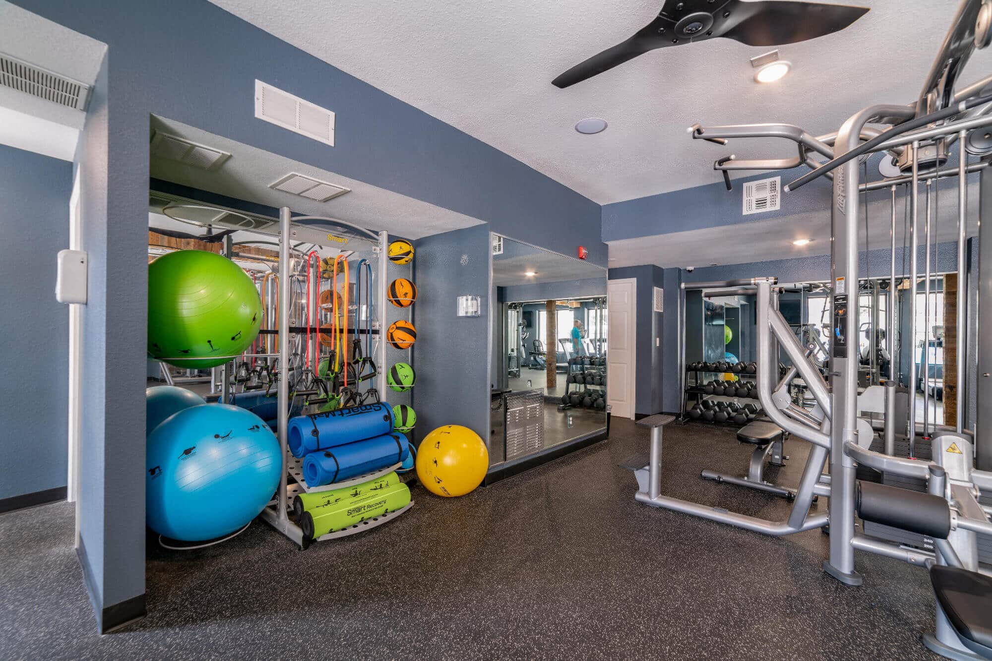 arden villas off campus apartments near the university of central florida ucf orlando resident clubhouse fitness center medicine balls and equipment